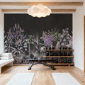 Field of Dreams Dark Purple Mural Wallpaper - room preview 03
