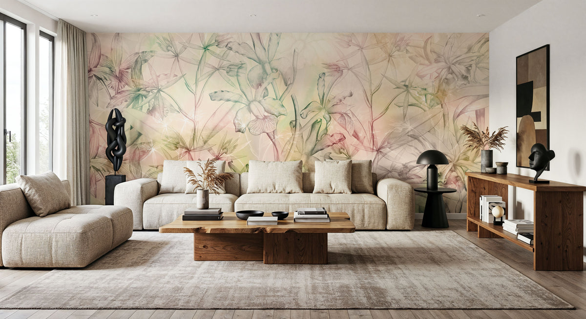Orchid Mirage Mural Wallpaper - room preview 03