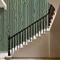 Veneer Lines, Jade Mural Wallpaper - room preview 03