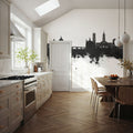 Toulouse France Skyline Black & White Mural Wallpaper - room preview 03