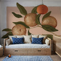 Orange Study II Mural Wallpaper - room preview 03