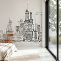 Skyline Chicago Mural Wallpaper - room preview 03