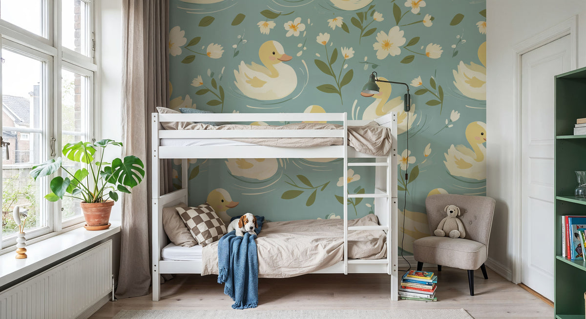 Diddy Ducklings Mural Wallpaper - room preview 03