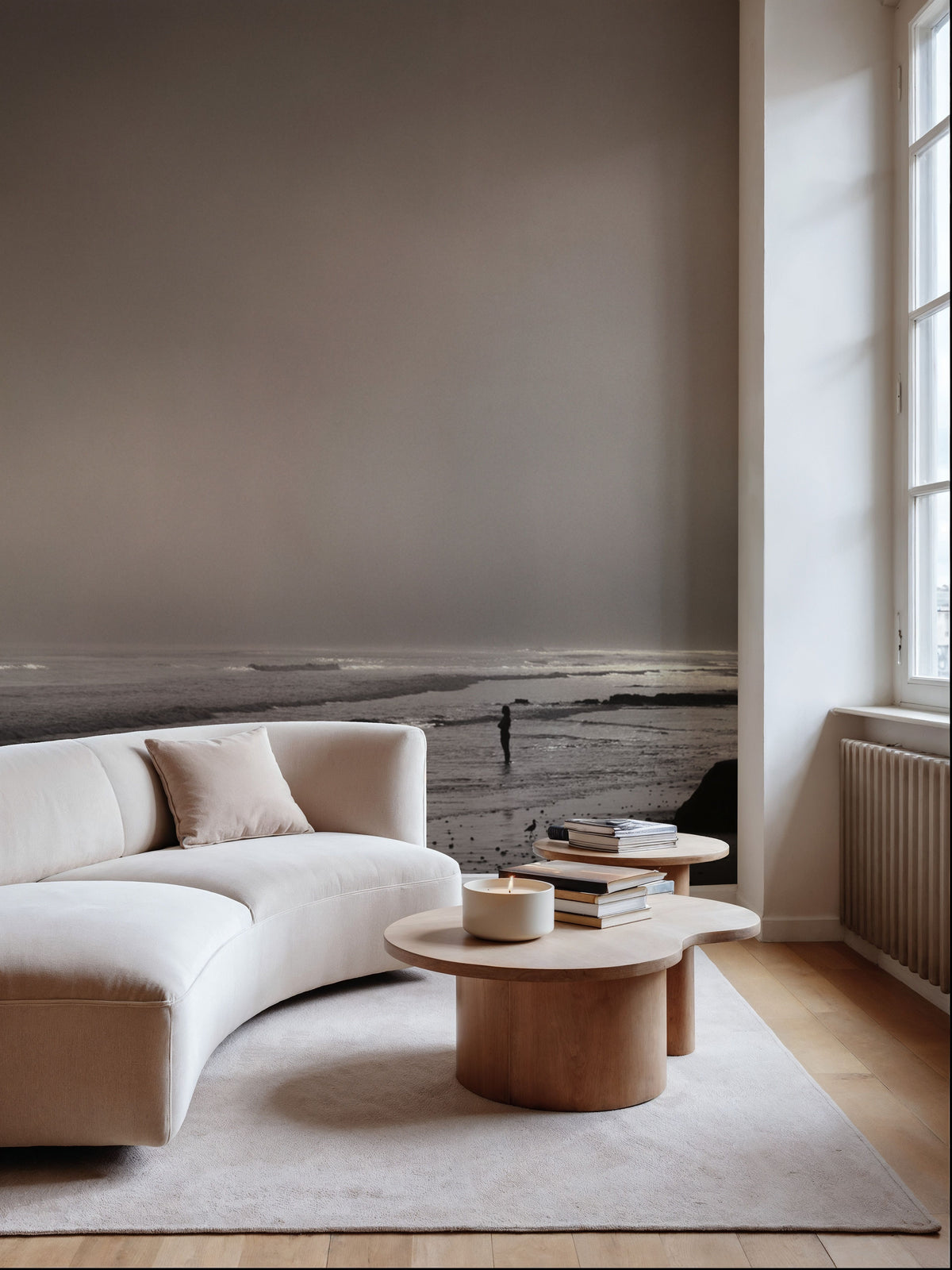 Misty Surfer's Cove Mural Wallpaper - room preview 03