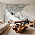 US Mexico Caribbean Map - Jimmy Wash Mural Wallpaper - room preview 03