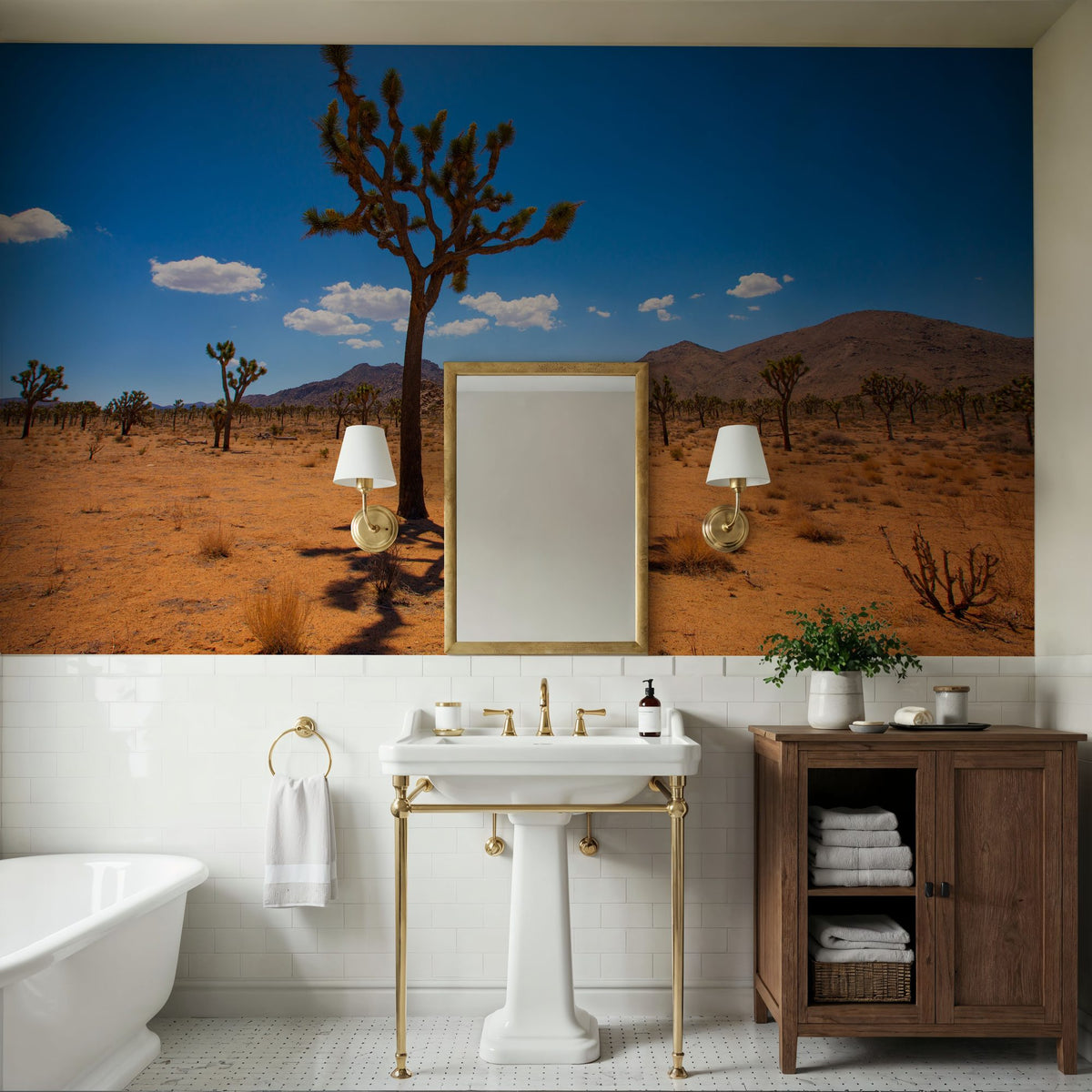 Joshua Tree Blue VIII Mural Wallpaper - room preview 03