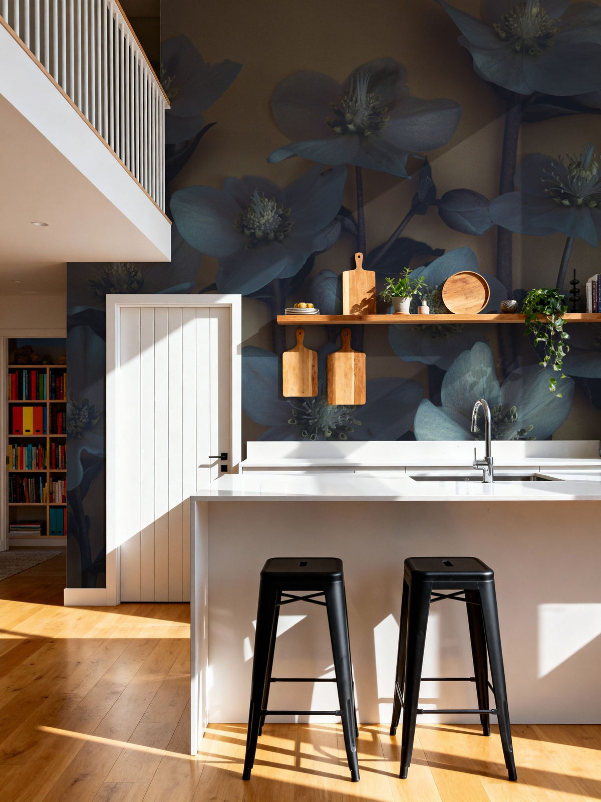 Blue Winter Beauty Mural Wallpaper - room preview 03