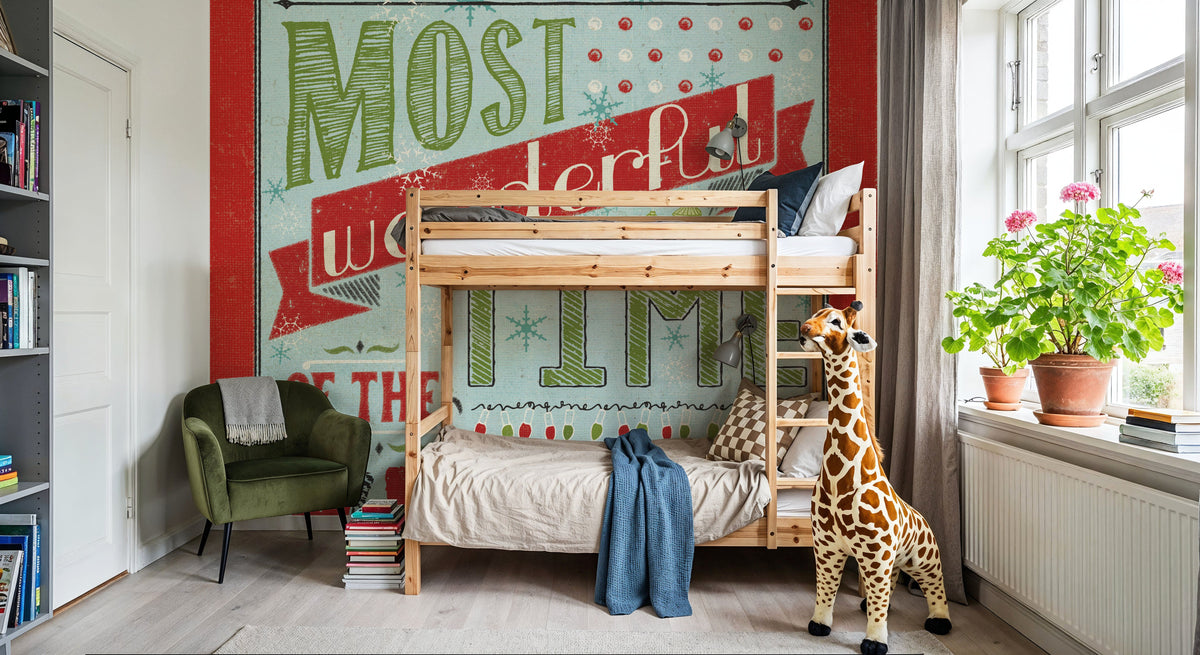 Holiday Talk Light I Mural Wallpaper - room preview 03