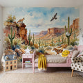Sonoman Hunter - Watercolor Landscapes Series Mural Wallpaper - room preview 03