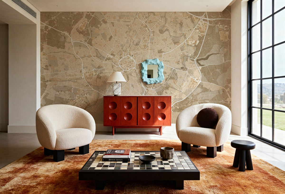 Coventry Ochre Mural Wallpaper - room preview 03