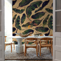 Veined Banana Leaf Mural Wallpaper - room preview 03
