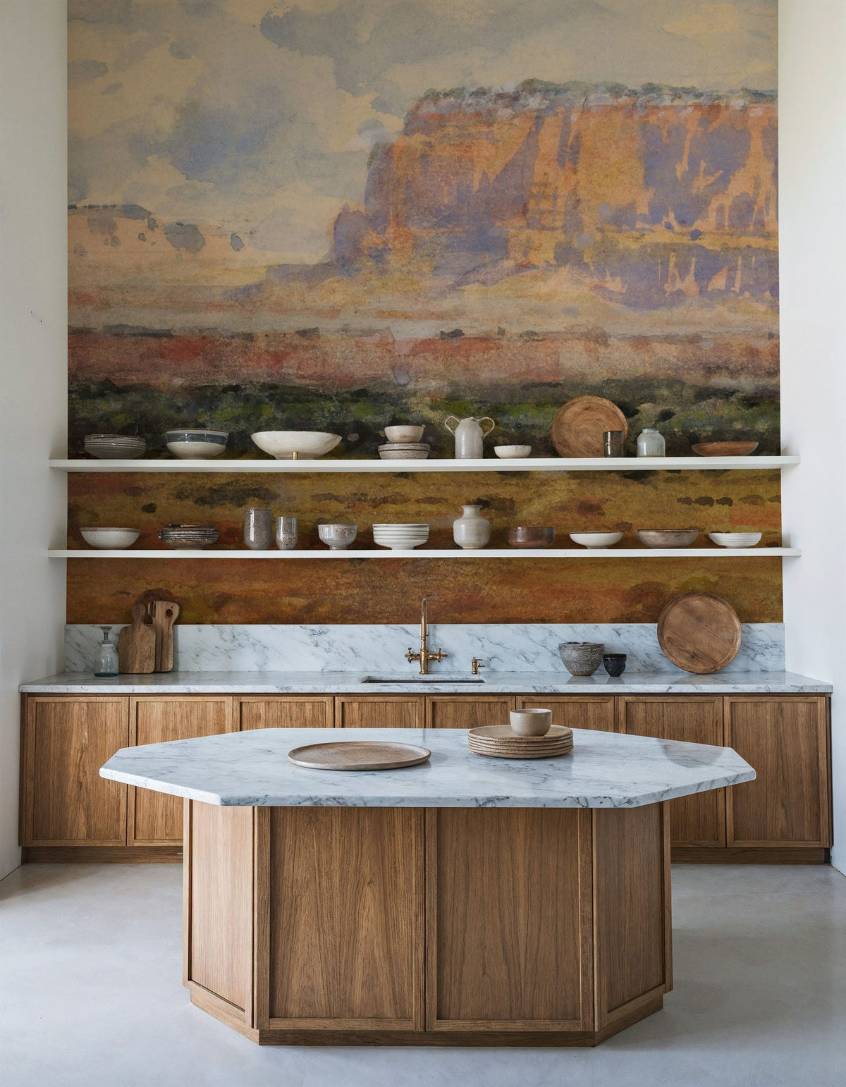 The Enchanted Mesa Mural Wallpaper - room preview 03