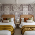 German Renaissance, Dusty Rose Mural Wallpaper - room preview 03