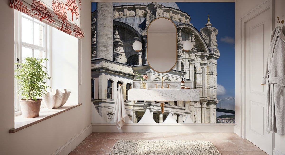 Majestic Mosque Waterfront Mural Wallpaper - room preview 03