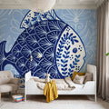 Coastal Chinoiserie III Mural Wallpaper - room preview 03