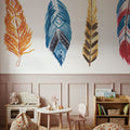 Rainbow Feathers II Mural Wallpaper - room preview 03