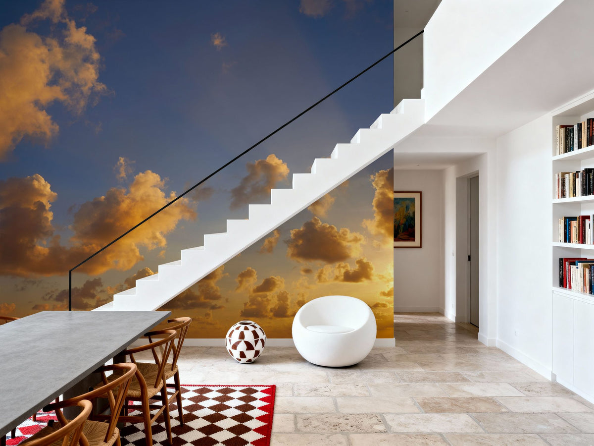 Dramatic Clouds Mural Wallpaper - room preview 03