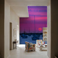 Boat Sunset Mural Wallpaper - room preview 03