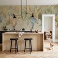 Under the Tree, Beige Mural Wallpaper - room preview 03