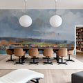 Tranquil Horizon Painting Mural Wallpaper - room preview 03