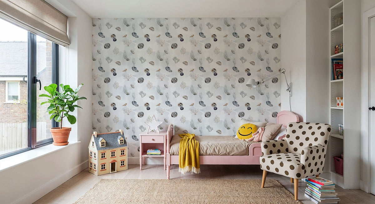 Sea Shells Mural Wallpaper - room preview 03