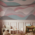 Collage Vista, Rose Mural Wallpaper - room preview 03