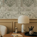Plant Fantasy Ornament, Sage Mural Wallpaper - room preview 03