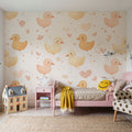 Cute Ducklings Mural Wallpaper - room preview 03