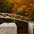 Autumn Footbridge Mural Wallpaper - room preview 03