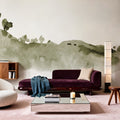 Tranquil Hillside, Olive Mural Wallpaper - room preview 03