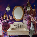 Purple Twilight Bridge Mural Wallpaper - room preview 03