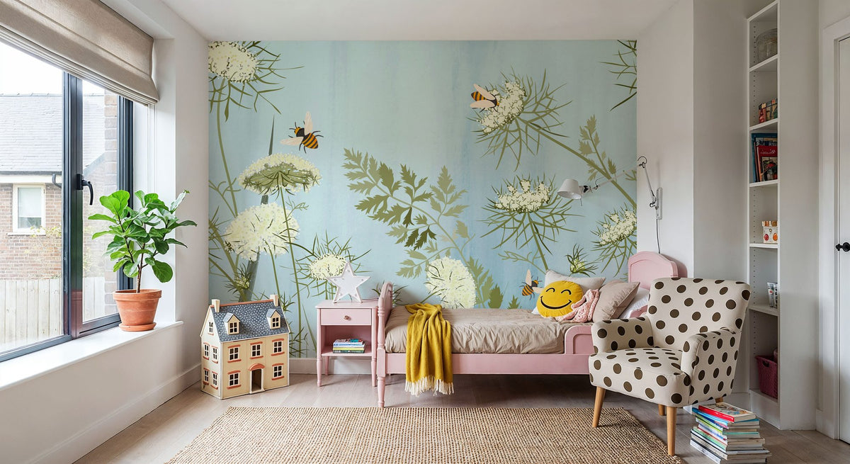 Queen Annes, Sky Mural Wallpaper - room preview 03