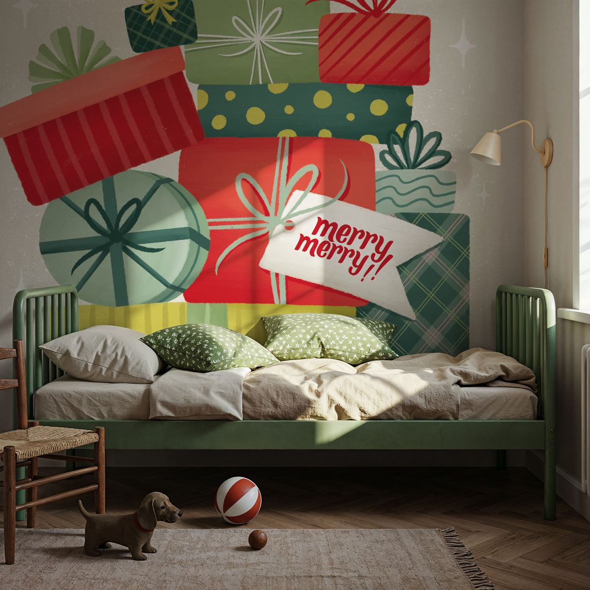 Home For the Holidays I Mural Wallpaper - room preview 03