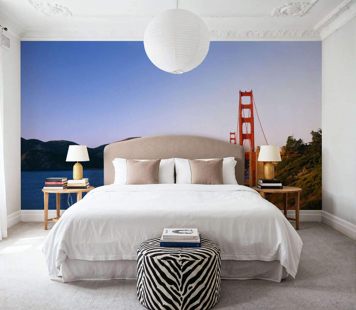 Golden Gate From a Distance Mural Wallpaper - room preview 03
