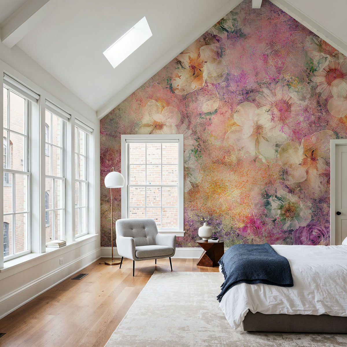 Floral Arcadia Mural Wallpaper - room preview 03