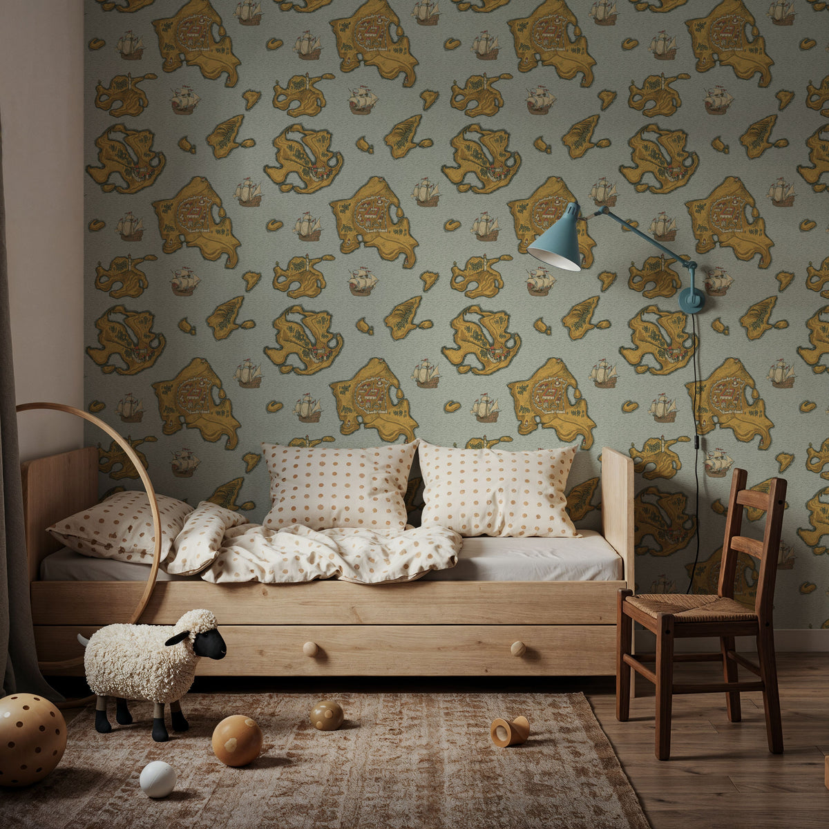 Treasure Map Mural Wallpaper - room preview 03