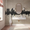 Ulaanbaatar Mongolia Skyline Concrete Mural Wallpaper - room preview 03