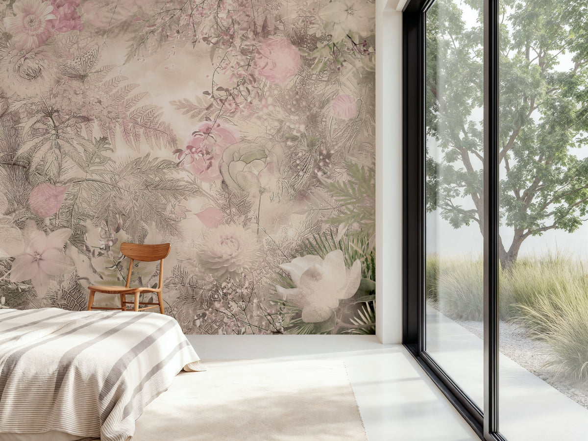Tapisserie Florale Mural Wallpaper - room preview 03