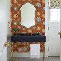 Time to Share Pumpkins Orange Mural Wallpaper - room preview 03
