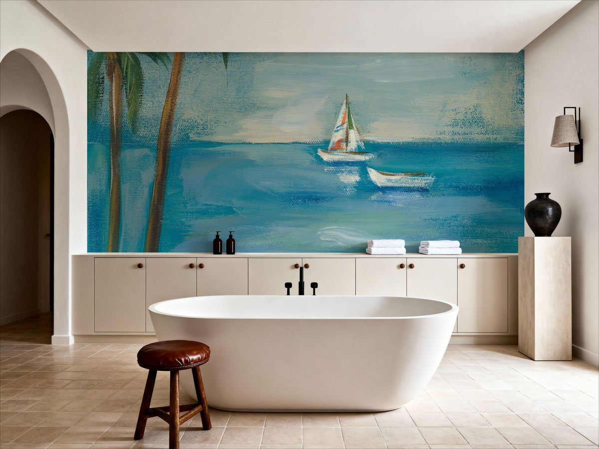Turquoise Bay I Mural Wallpaper - room preview 03