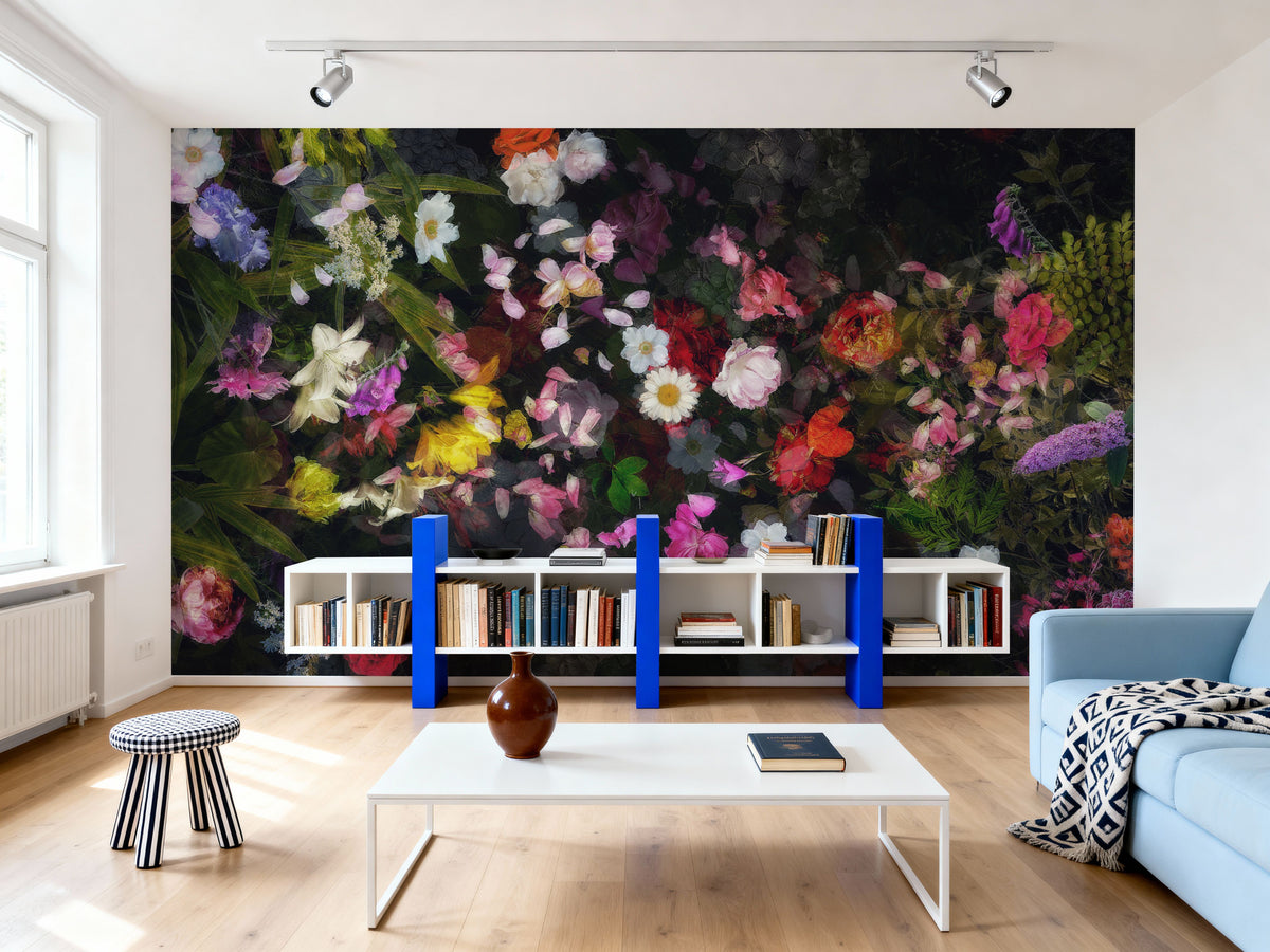 Trail of Dreams Black Mural Wallpaper - room preview 03