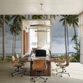 Coastal Palms Mural Wallpaper - room preview 03