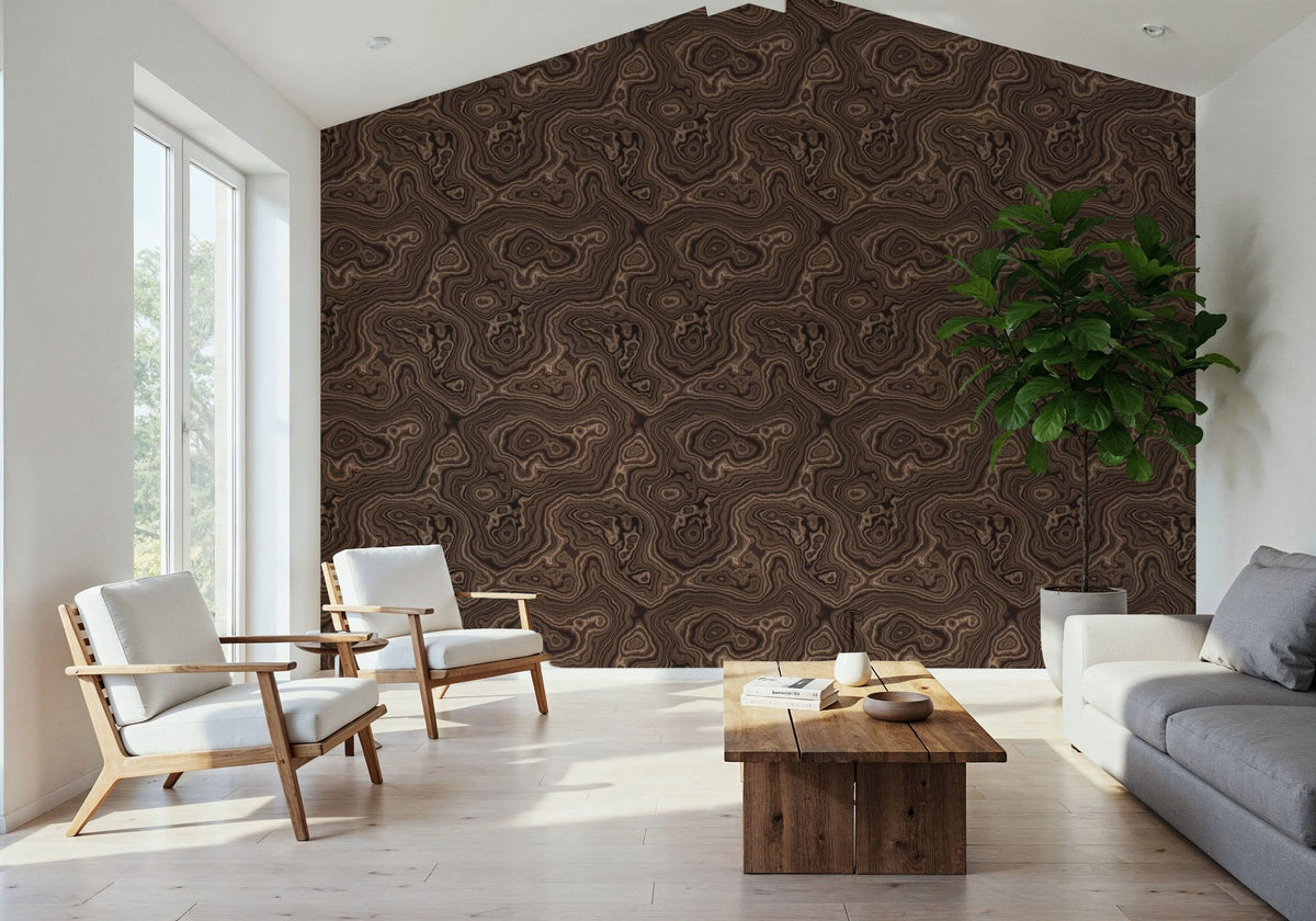 Root Wood, Oak Mural Wallpaper - room preview 03