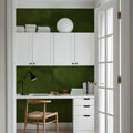 Painted Dreamy Clouds, Dill Green Mural Wallpaper - room preview 03