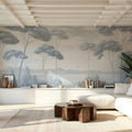 Verdant Horizon, Sea Wind Blue Mural Wallpaper - room preview 03