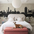 Lugano Switzerland Skyline Concrete Mural Wallpaper - room preview 03