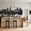Solihull England Skyline Black & White Mural Wallpaper - room preview 03