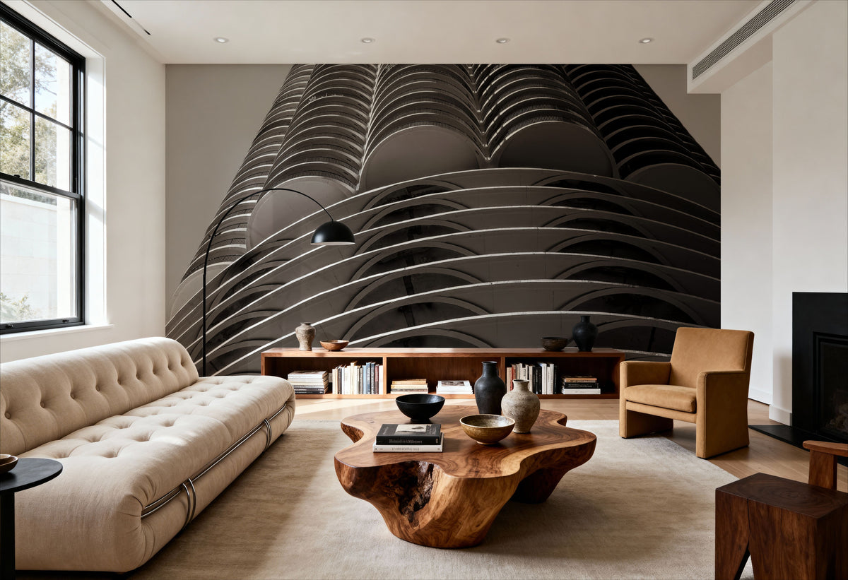 Chicago Skyline Marina City III Mural Wallpaper - room preview 03