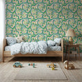 Rainbow Twirls Mural Wallpaper - room preview 03
