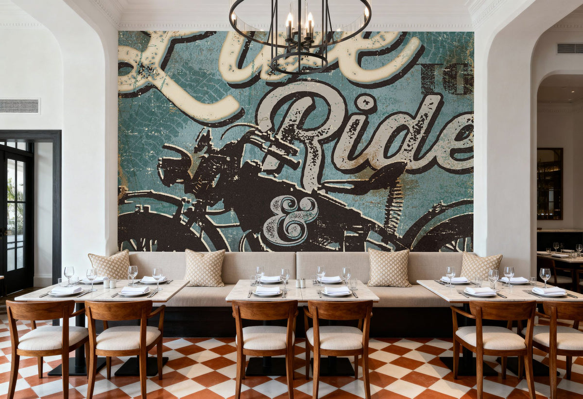 Street Machines II Mural Wallpaper - room preview 03